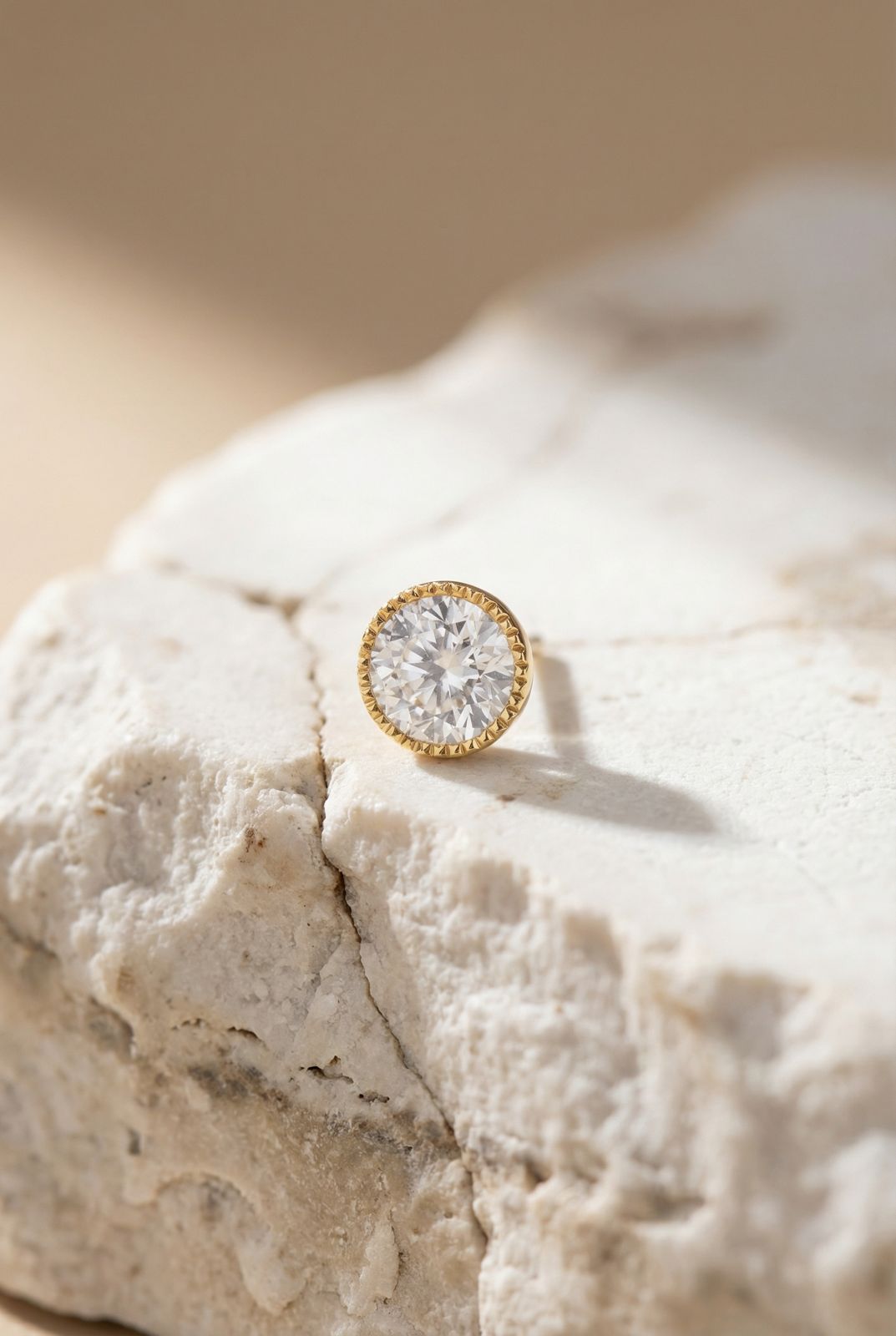 Stud Solitario Cristal